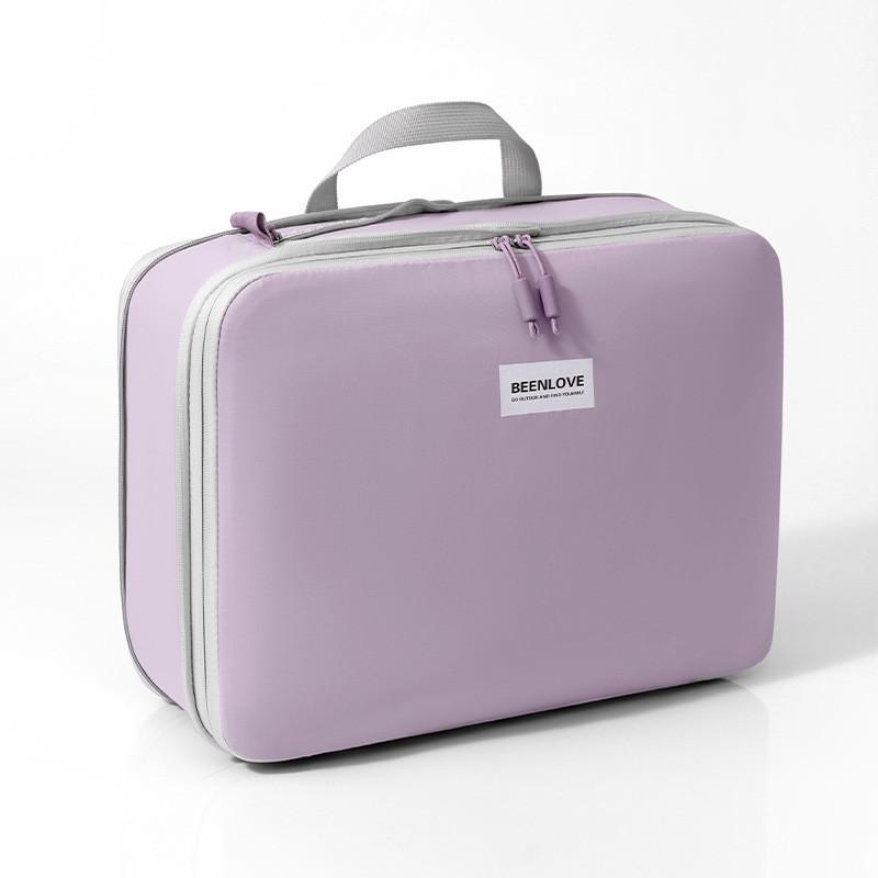 Travel Organizer Bag With Nylon Material For Packing Clothes And Lingerie In Compact Cube Shape For Travel Use