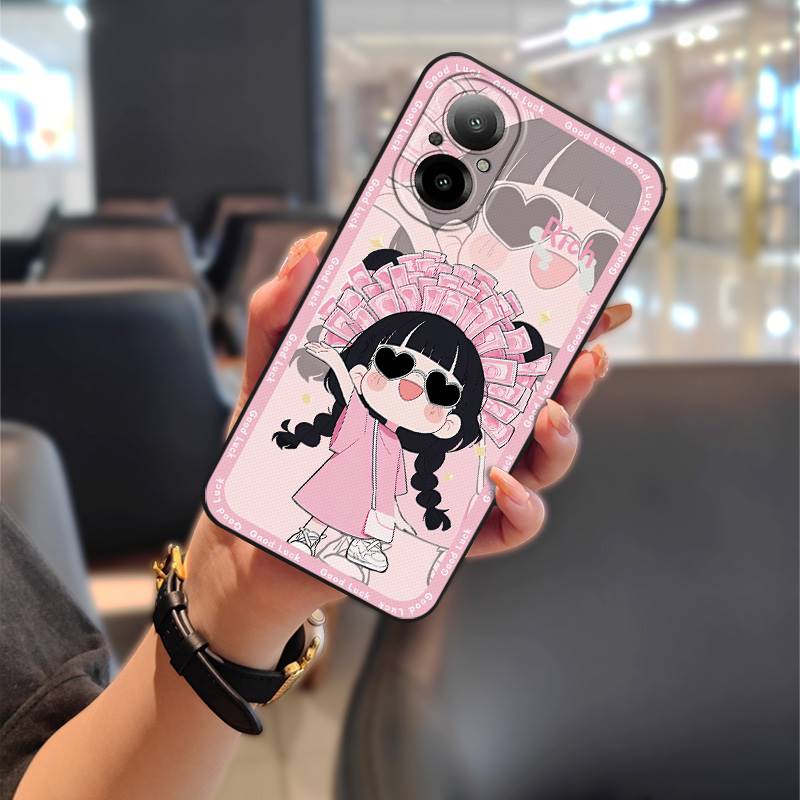 Waterproof Durable Phone Case For Realme C67 4G/Realme12 Lite Dirt-resistant Cartoon Graffiti Anti-knock Silicone TPU