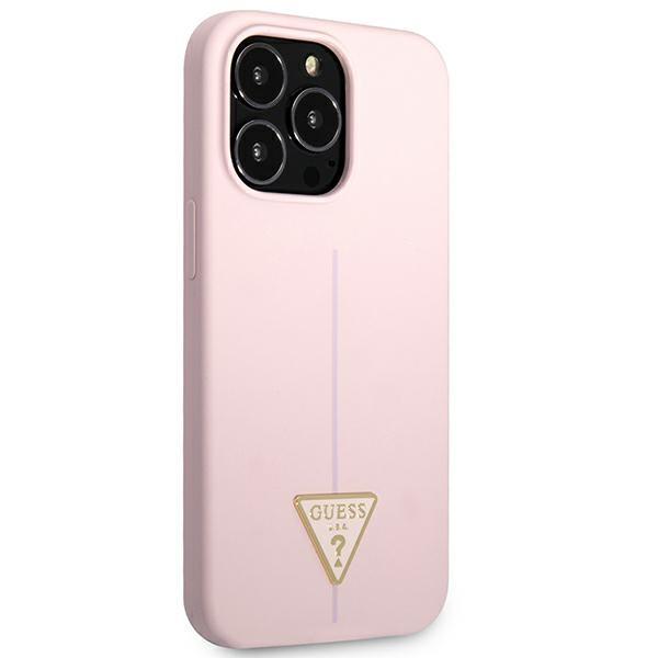 Guess Guhcp13Xsltgu Iphone 13 Pro Max 6,7 Fioletowy/Purple Hardcase Silicone Triangle