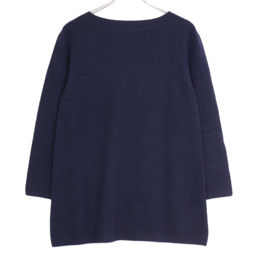 TOYOBOSHI MASE Navy 11IT-PC2012 Cashmere 100 Knit Tops 1 NavyUsed
