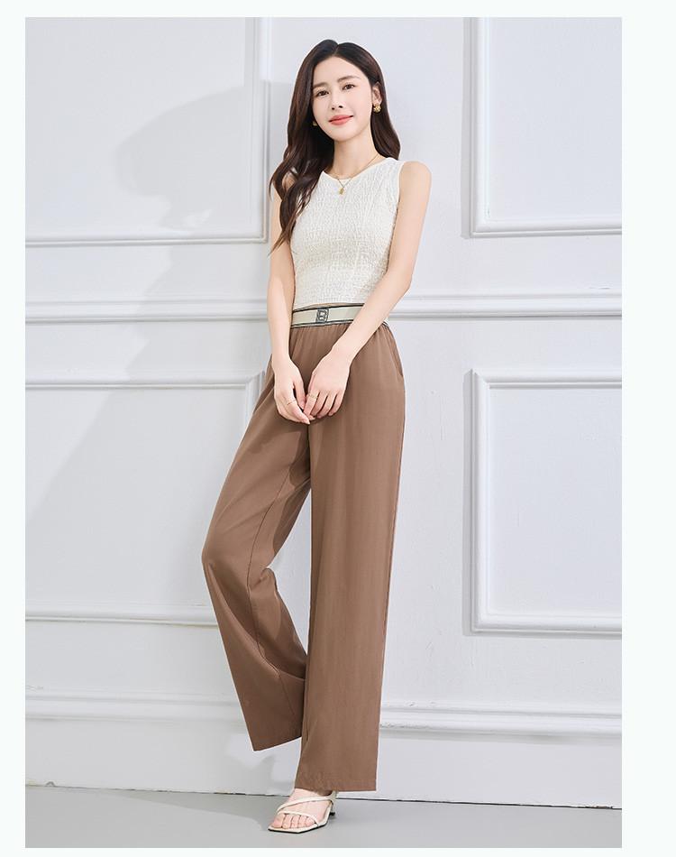[Wide Leg Pants] Summer Fashion Commuting Elastic Ribbon High Waist Slimming Pants for Children
