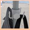 Beach Umbrella Anchor with Four-Corner Hooks - Patio Hook Accessories for Middle Pole Umbrellas