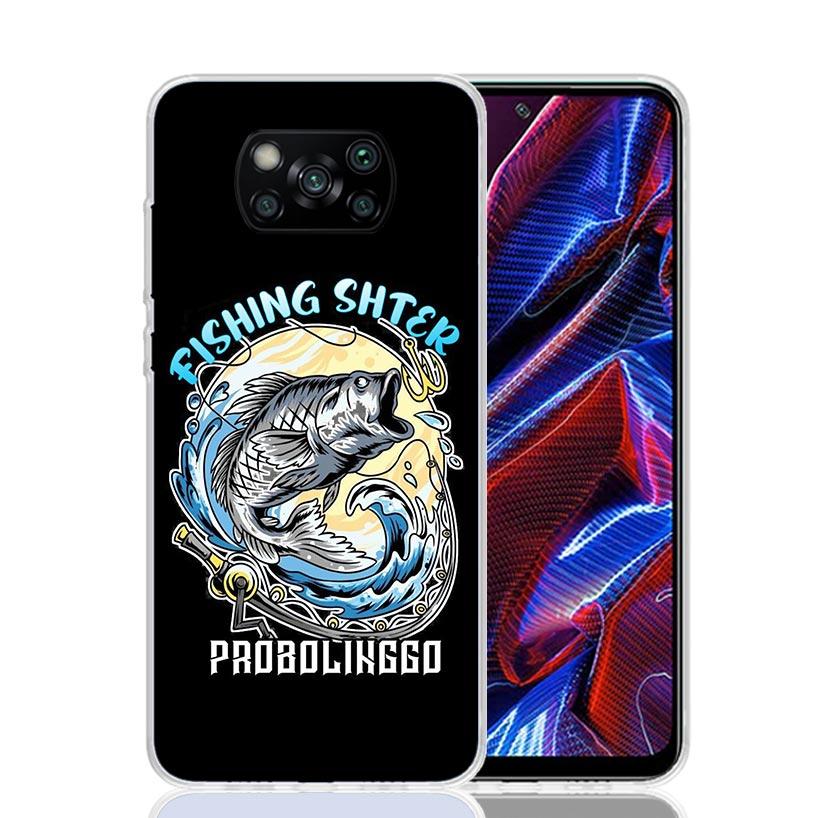 Fishing Club Graphic Phone Case For Xiaomi Poco F7 Ultra X7 X6 Pro X5 Redmi 15 15C 13 13C 12 12C 10 10A 10C 9 9A 9C 9T Shell Poc