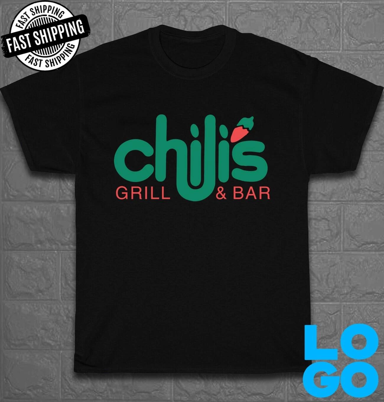 

New Chili s Grill & Bar Logo American Funny T-Shirt Made In USA Size S to 5XL XL