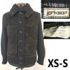 80s-90s Vintage Italian Jorkson Wool & Suede Leather Blouson XS-S black(USED)