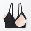 MUJI Gentle Ribbed S Women's Bra, FCH54A4A, Black, Women's