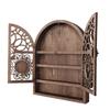 Wall Hanging Wall Crystal Display Shelf Small Wooden Wall Shelf Crystal Display Cabinet