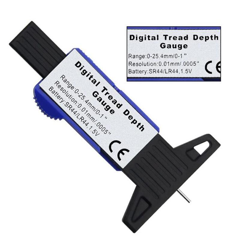 Digital Car Tyre Tire Tread Depth Gauge Meter Measurer Tool Caliper Thickness Gauges Tread Brake Pad Shoe Tire Monitoring System