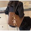 Yuezi texture retro commuter bag new women's bag simple and versatile shoulder bag fashionable tote bag