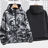 Autumn Men's Plus Size Fashionable Hooded Reversible Jacket