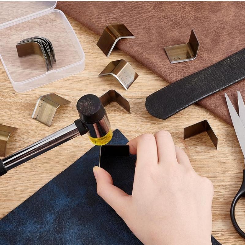 18 Leather Corner Punch Set, High Carbon Steel Circle Cutter Tool Kit  Cutting for Wallet Belt Purse Handmade DIY Leather Craft