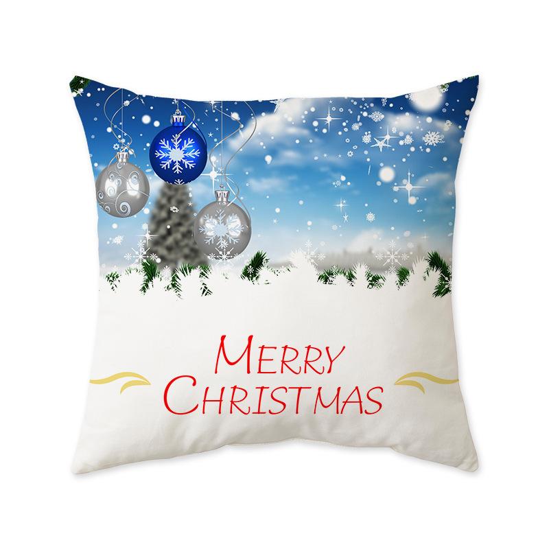 Christmas Series Decorative Cushion Pillow Ins Style Fashionable Sofa Living Room Bedside Cushion Pillow Cover