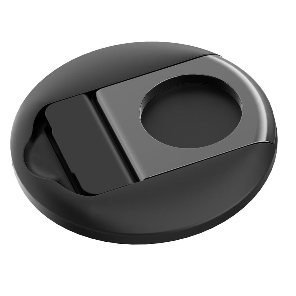 Magnetic Phone Grip Adjustable Stand Stable Desktop Laptop Phone Ring Holder for IPhone 14 Black