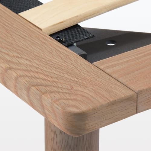 MUJI Wooden Bed Frame Single Size Width 103 X Depth 202 X Height 5.5 Cm Walnut Veneer 12892182 (Legs Sold Separately/Customer Installed)