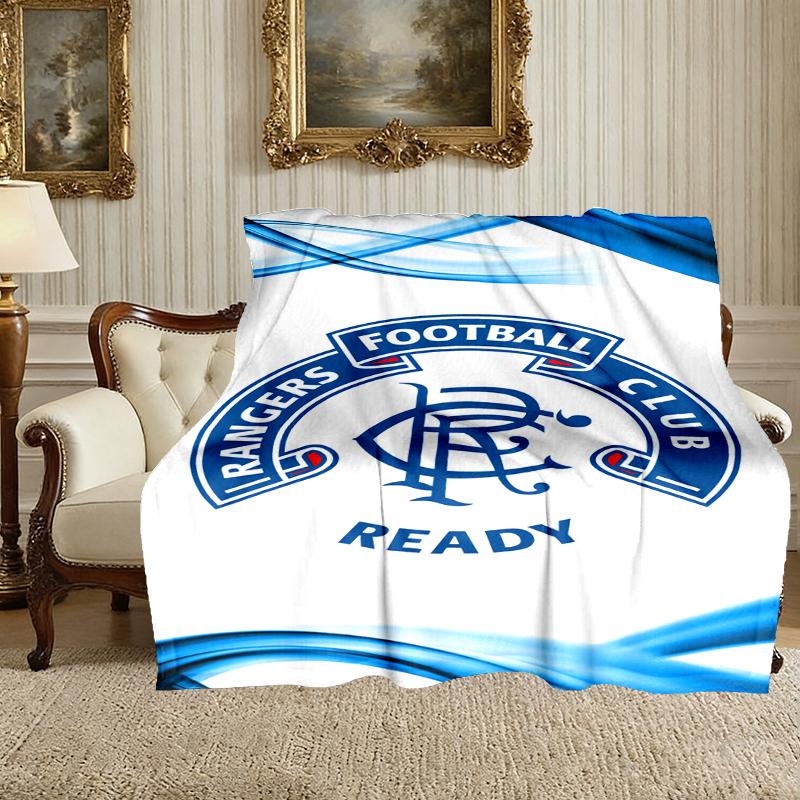 Morbida Coperta Rangers FC Perfetta per Accoccolarsi sul Divano, Ideale per Accoccolarsi in Camera da Letto