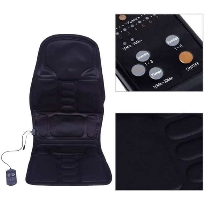 Coussins de massage électriques Coussin de Massage corporel, Coussin de Siège Chauffant, avec 5 Moteurs vibrants, pour l 99254