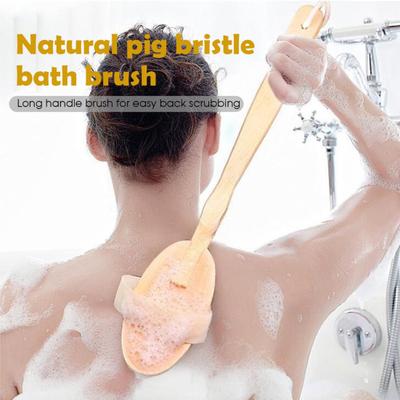 1Pc/3Pcs Dry Brushing Body Brush Natural Wood Bath Brush Ergonomic Grip Back Scrubber Body Exfoliator for Wet/Dry Brushing