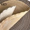 Braided Placemat 12 Inch Round Placemats, Polyester Woven Place Mats, Eco-friendly Washable Heat Resistant Circle Dining Table Mats for Kitchen