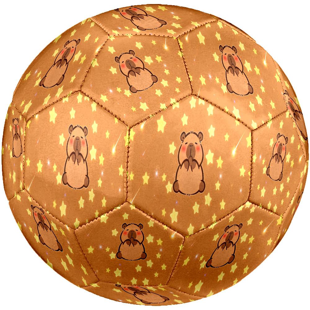 1pc Bear Stars Size 5 Soccer Ball Professional Match Training Football Indoor &Outdoor Sports Ball Lightweight Durable C6568