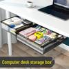 Large Under-Desk Invisible Storage Drawer Organizer for Office Desktops