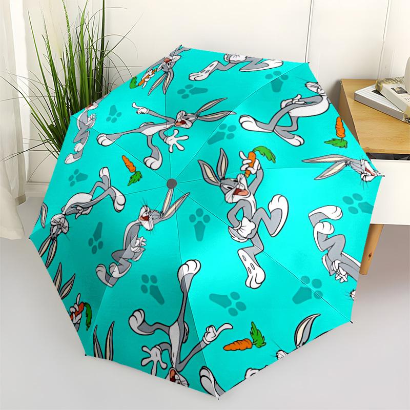

1pc Bugs Bunny Automatic Open/Close Umbrella - 8-Rib Stability - All-Season Everyday & Formal Use yy251022040