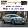 Leather Car Trunk Mat For Polestar 2 Accessories 2020~2025 2022 2024 Cargo Boot Mats Storage Cushion Carpet Pad Auto Interior
