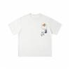 New Summer Americanstyle Faux Pocket Printed Loose Shortsleeved Pure Cotton Tshirts for Men and Women In 2025