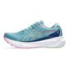 Asics Gel Kayano 30 Grau Blau Limettengrün Rosa Damensneakers 1012B357-402