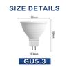 4pcs MR16 LED Spotlight GU5.3 Bulbs 5W AC 85–265V No Flicker Aluminum PC Downlight for Indoor Home Decoration