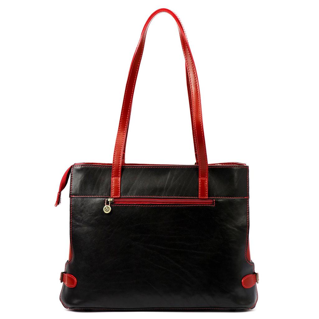 Elegante Leder-Shopperbag zum Umhängen Florence