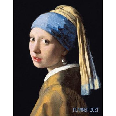 Girl With a Pearl Earring Planner 2021: Johannes Vermeer Daily Agenda: January December Artistic Weekly Scheduler with Dutch Master Painting Pretty