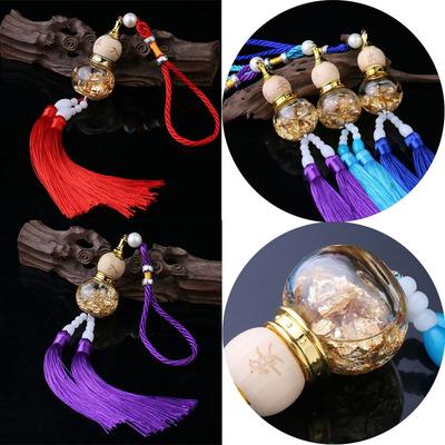 Gold Foil Bottom Gourd Pendant Car Glass Bottle Pendant Car Pendant Car Interior Accessories