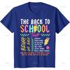 Summer New 3D Printing Back To School T Shirt First Day Of School Graphic T-shirts Children Fashion Streetwear Short Sleeves Tee