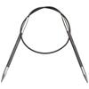 KnitPro Karbonz Fixed Circular Needles Black and Silver 40 Cm X 3.75 Mm - KP41147