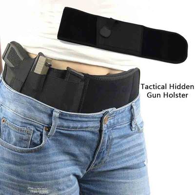 Tactical Hidden Holster Portable Belly Gun Holster Concealed Carry Waist Band Belt for Outdoor Hunting Shooting Defense Holster