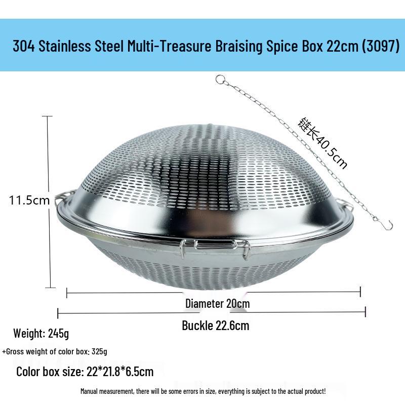 304 Stainless Steel Spice Infuser & Tea Steeping Mesh Ball