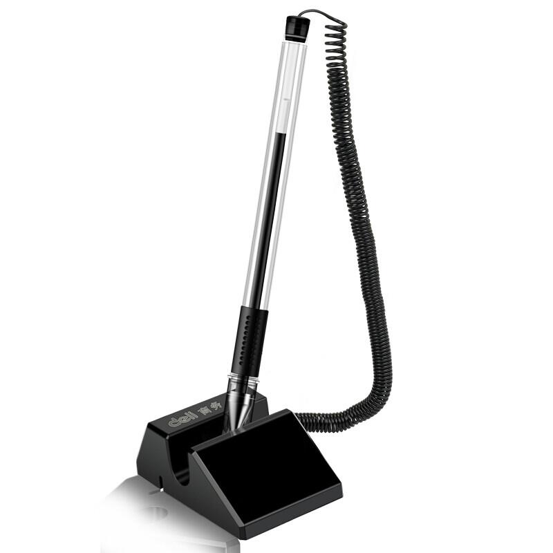 Deli 6791 Swivel Desk Pen with Adhesive Base