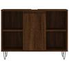 Bathroom Cabinet Brown Oak Effect 80 x 33 x 60 cm Engineered Wood