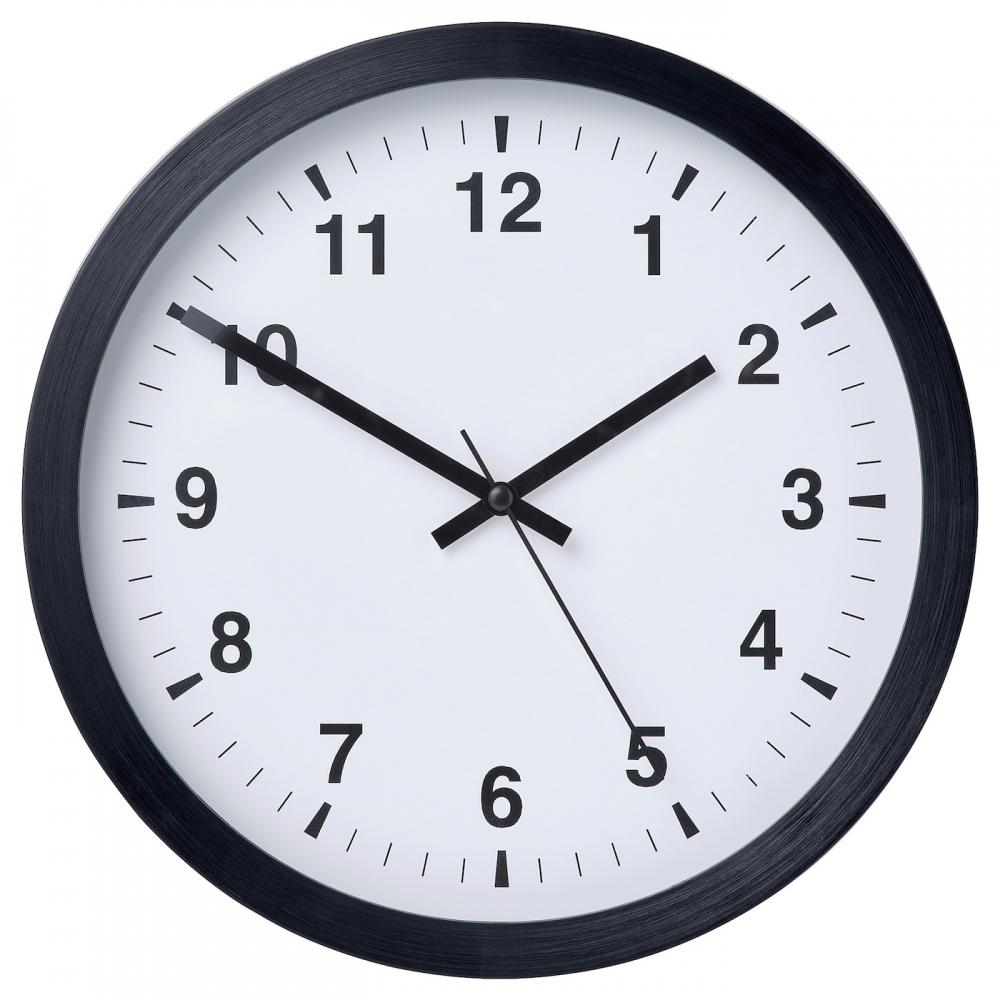 

IKEA TJALLA Wall Clock Low Voltage Black 28 cm