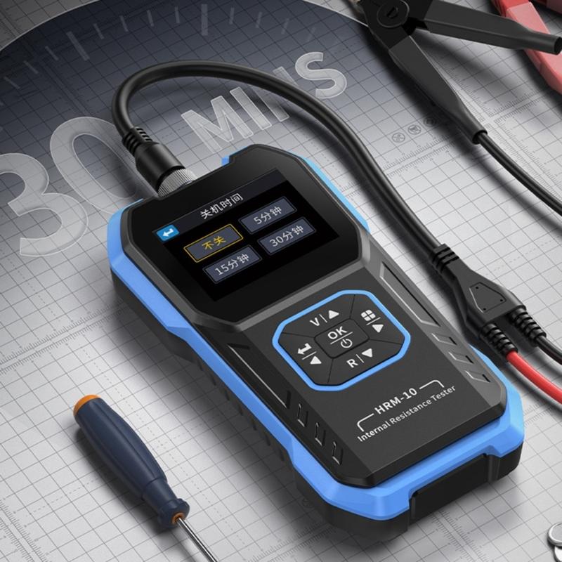 Easy Carry Battery Capacitor Tester with Large Screen Display Resistance for Accurate Voltages & Resistance Measurement
