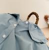 Korean Style Baby Girl Long Sleeve Lace Collar Footed Bodysuit Jumpsuit Romper