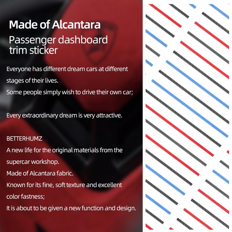 For Subaru BRZ/Toyota GR86 2025- Made of Alcantara Carbon Fiber Dashboard Trim Sticker Co-pilot Decor Car Interior Accessories