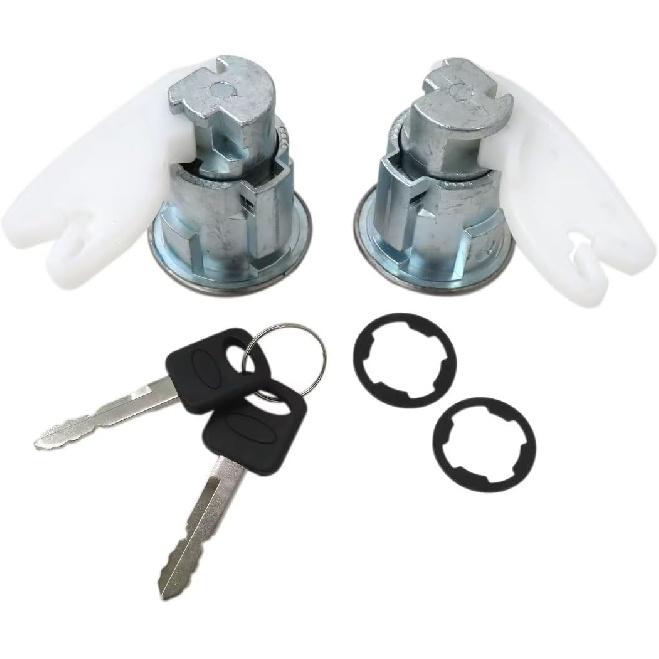 2 Sets Door Lock Cylinder with Keys Fit for Ford Ranger 1993-1994, 1995-1996