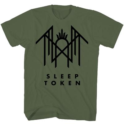 26 Sleep Token Logo Symbol T-Shirt Herren Rock and Roll Musik Band T-Shirt Militärgrün Unisex T-Shirt