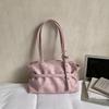 Faux Leather Tote Bag for Women with Belt Detail Fashion Shoulder Handbag Casual Everyday Use