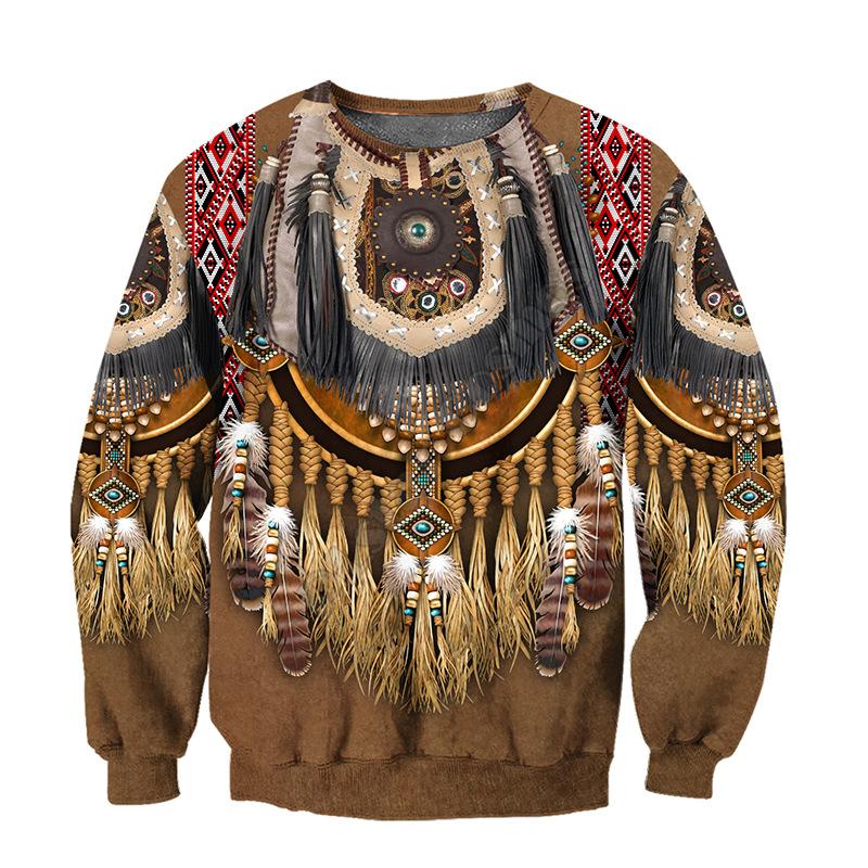 Spring New Men's Sweatshirt Fashionable 3D Digital Loose Casual Round Neck Pullover Top