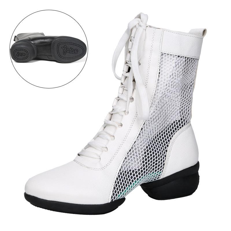 

Four Seasons Мягкая подошва Туфли для квадратных танцев Обувь для маршевых танцев Длинные сапоги Джаз Латиноамериканские Модерн 34