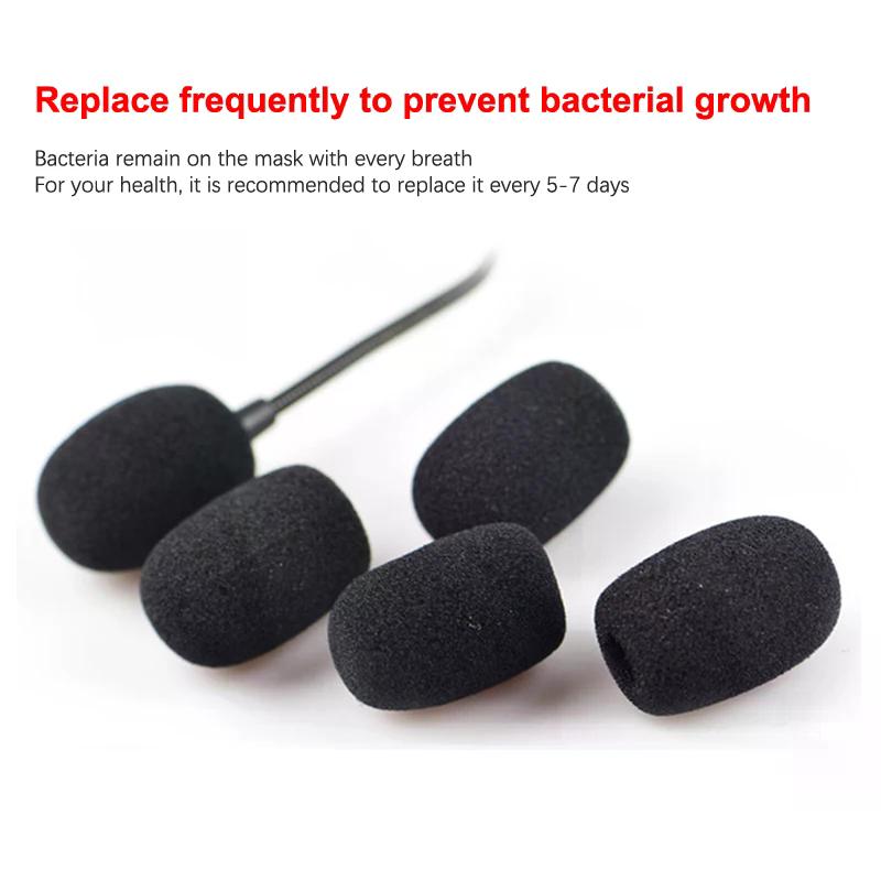Hot Popular Microphone Windscreen Sponge Cover Headset Mic Foam Cover Protective Cap for Gooseneck Meeting Mic