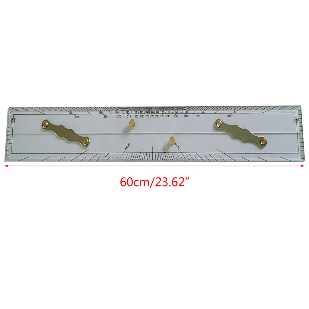 600mm Nautical Navigation Parallel Ruler Tied Up Sea Chart Measuring Divider Boat Navigation GPS Plotter Parallel Ruler