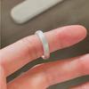 S925 Sterling Silver Irregular Pearl Letter Adjustable Ring for Women